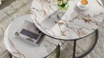 Light red calacatta akmens virsmas galds