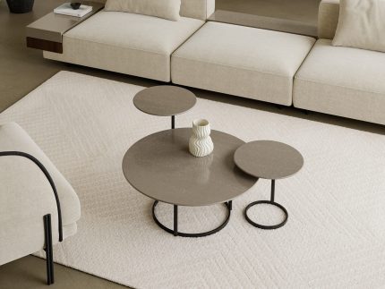 Duna beige galda virsma viesistabā