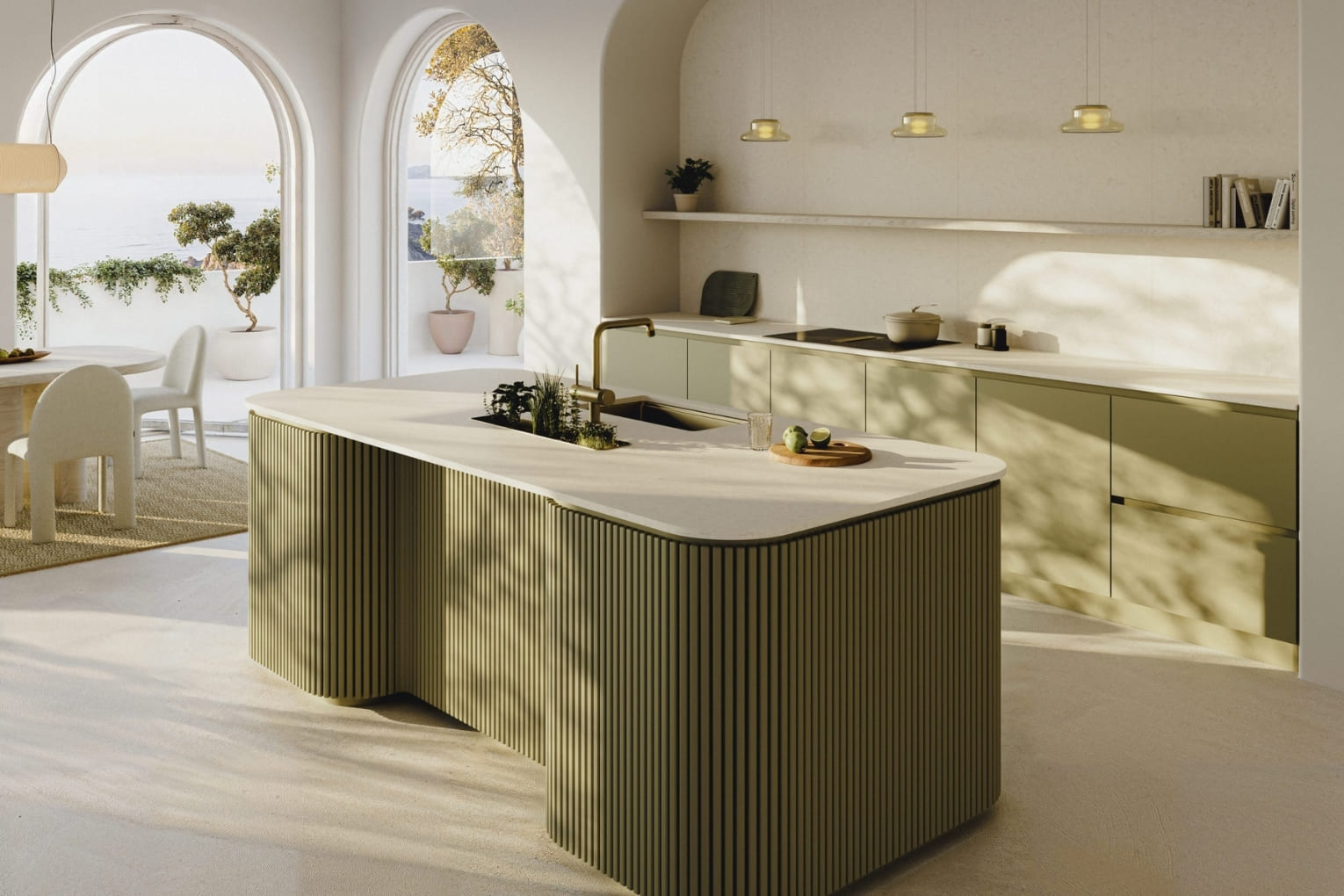Virtuve noble arco gold tonī